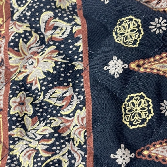 Vintage Koos of Course Women’s Quilted Reversible Black Tan Silk Jacket, size 2X - Picture 11 of 14